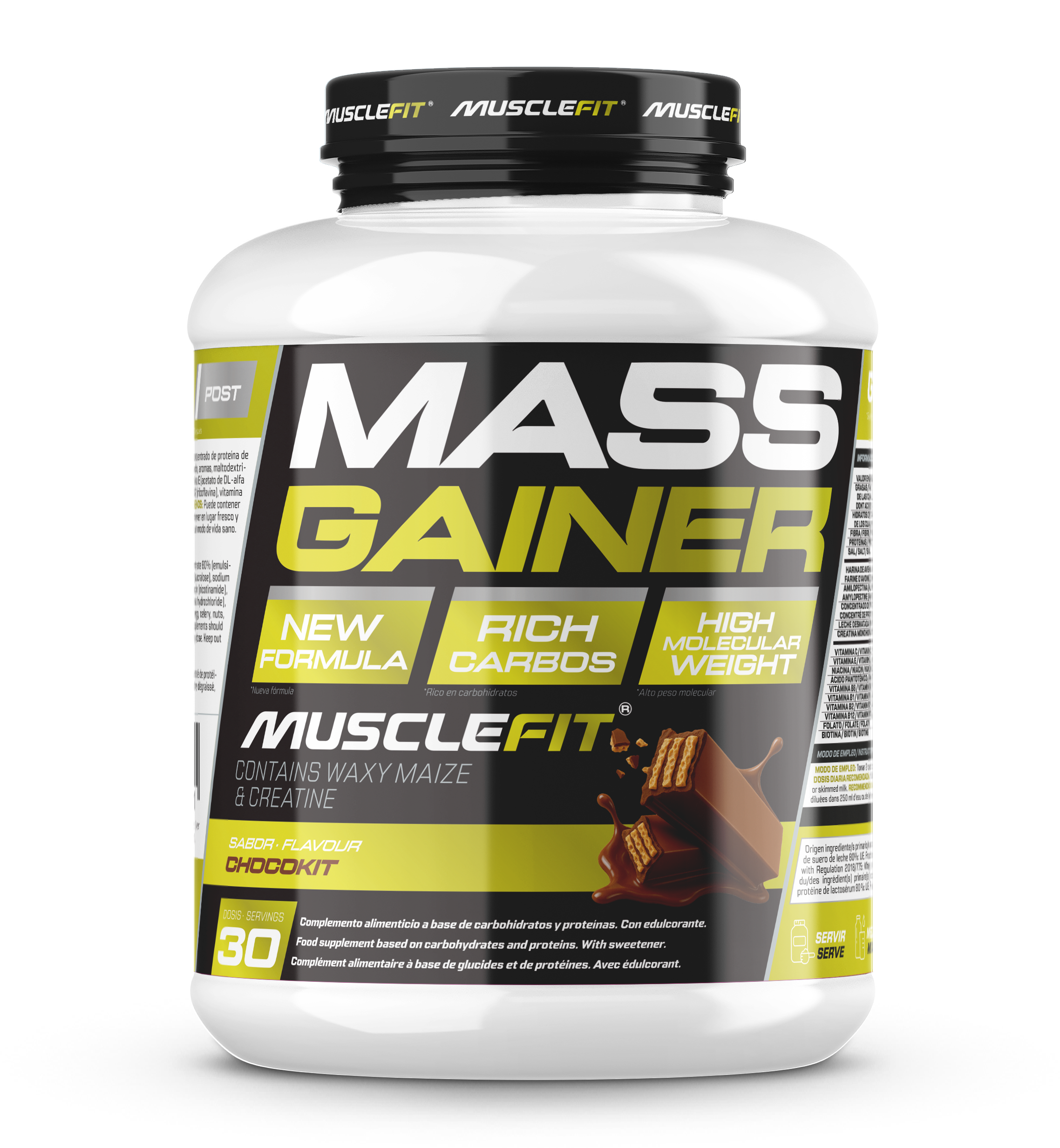 Foto de MuscleFit Mass Gainer 3kg - Sabor ChocoKit