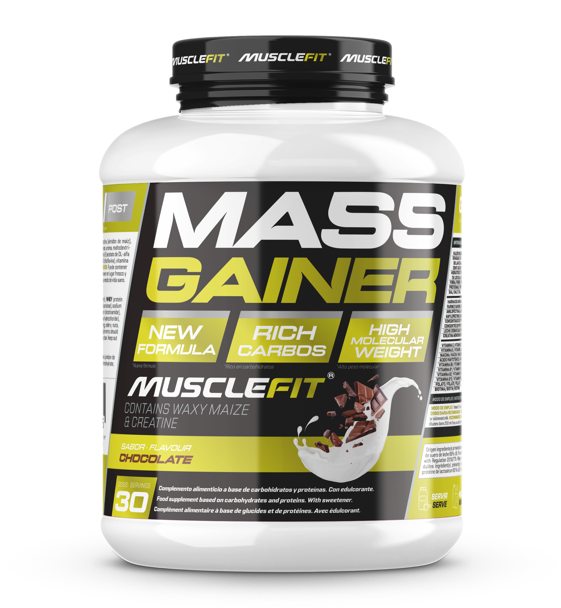 Foto de MuscleFit Mass Gainer 3kg - Sabor Chocolate